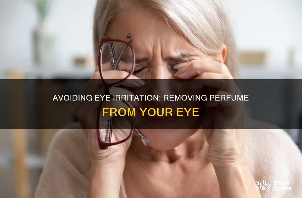 how do you get perfume out of your eye