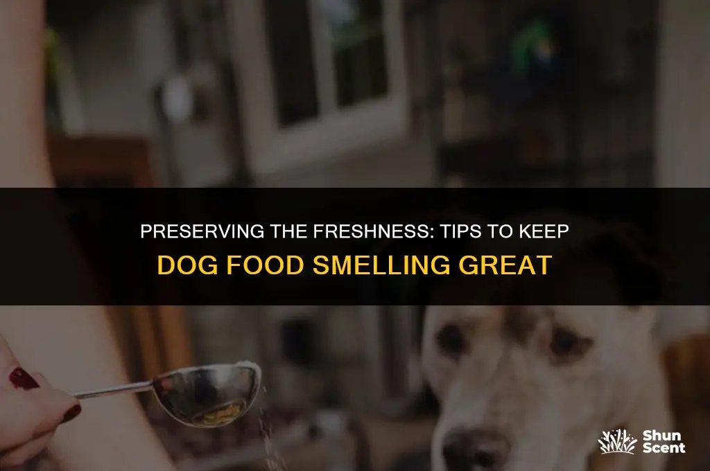 how do you keep dog food smelling fresh