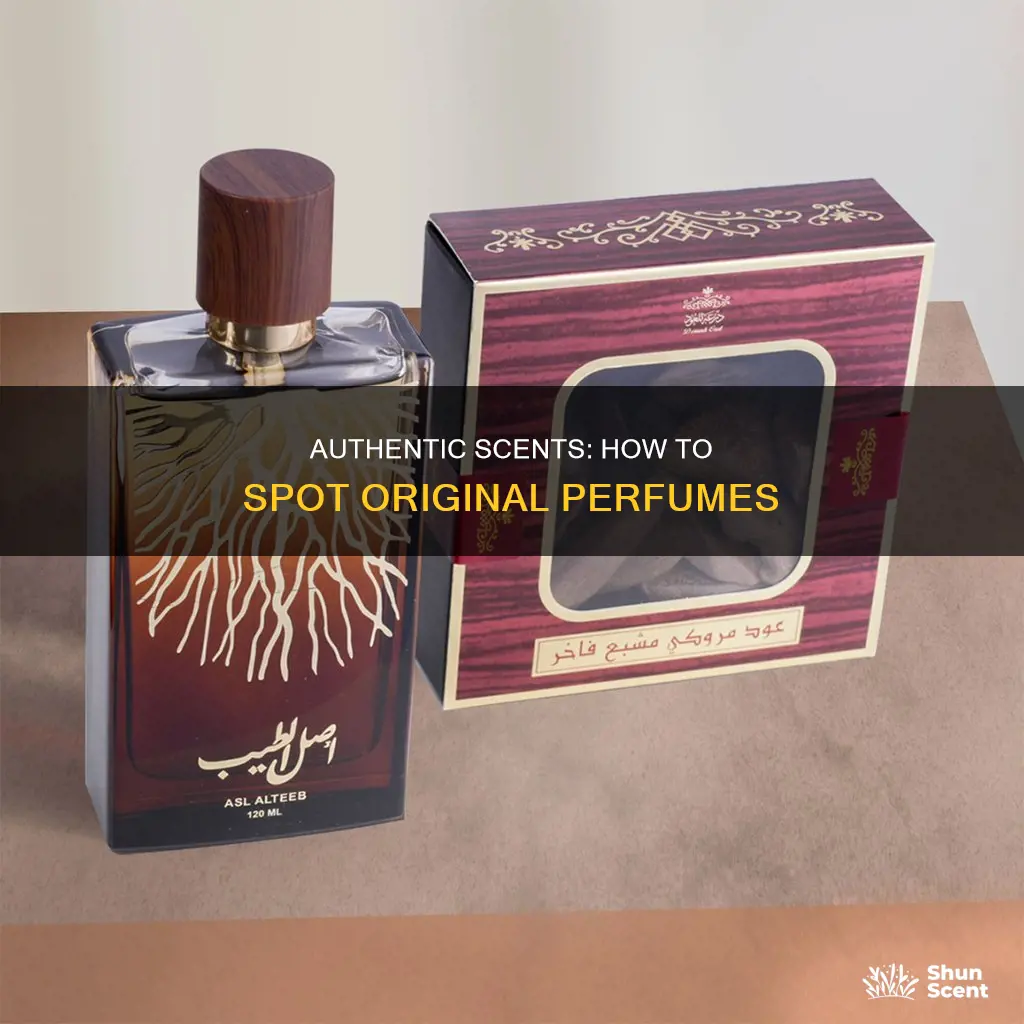 how do you know a perfume is original