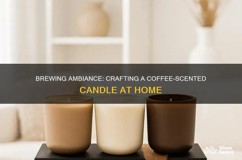 how do you make a coffee scented candle