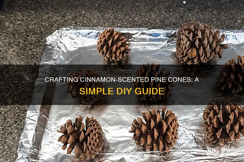 how do you make cinnamon scented pine cones