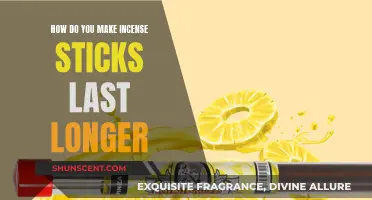 Incense Sticks: Making Them Last and Smolder Longer