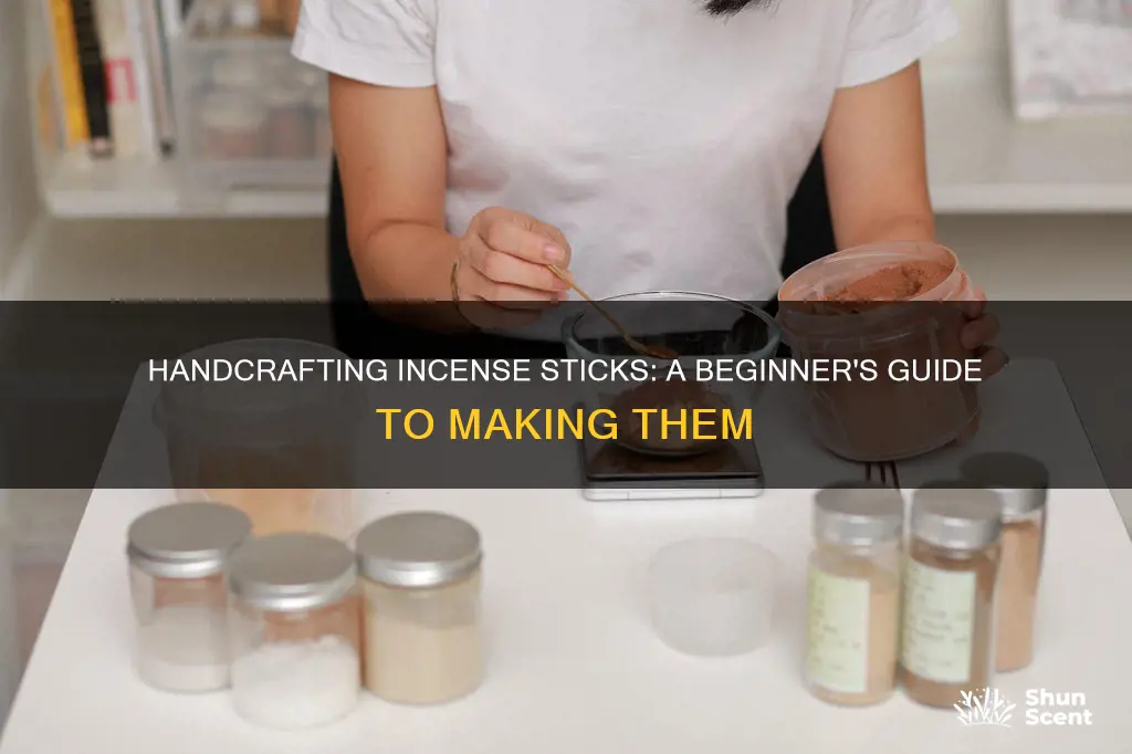 how do you make incense sticks