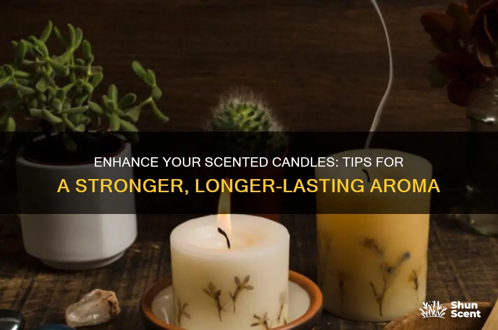 how do you make scented candles smell stronger