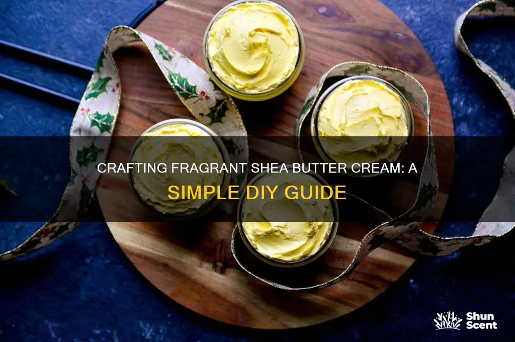 how do you make scented cream out of shea butter