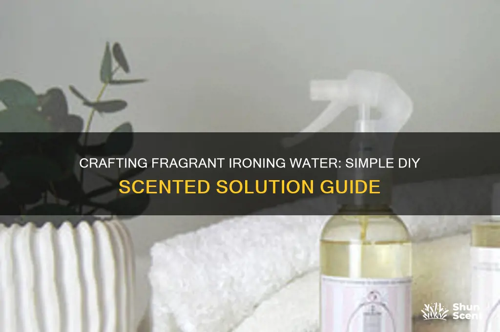 how do you make scented ironing water
