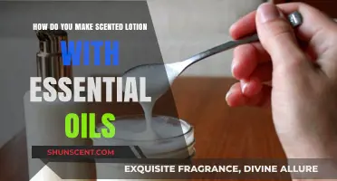 Crafting Aromatic Bliss: DIY Scented Lotion with Essential Oils Guide