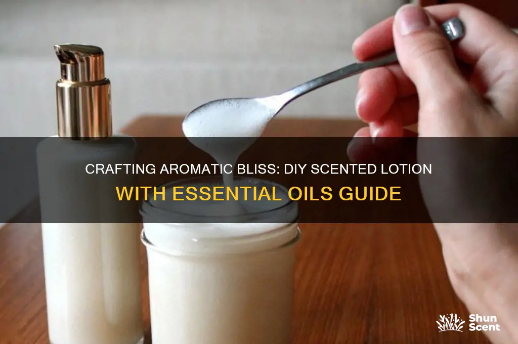 how do you make scented lotion with essential oils