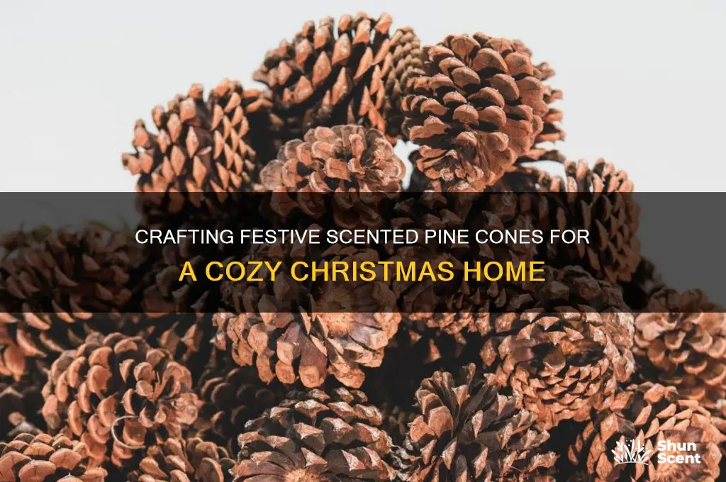 how do you make the scented pine cones at christmas