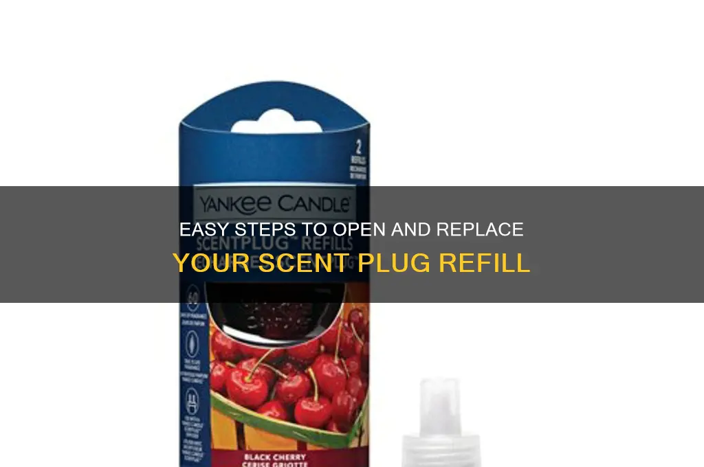 how do you open a scent plug refill