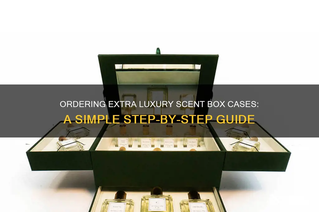 how do you order more cases from luxry scent box