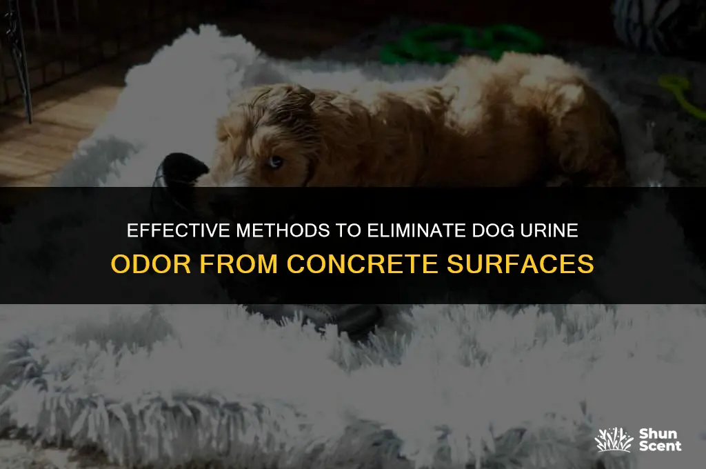 how do you remove dog urine smell from concrete