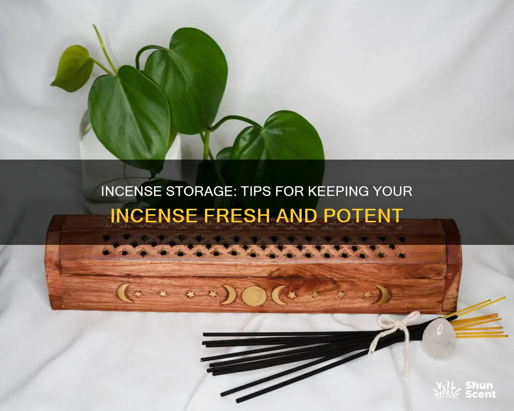how do you store incense
