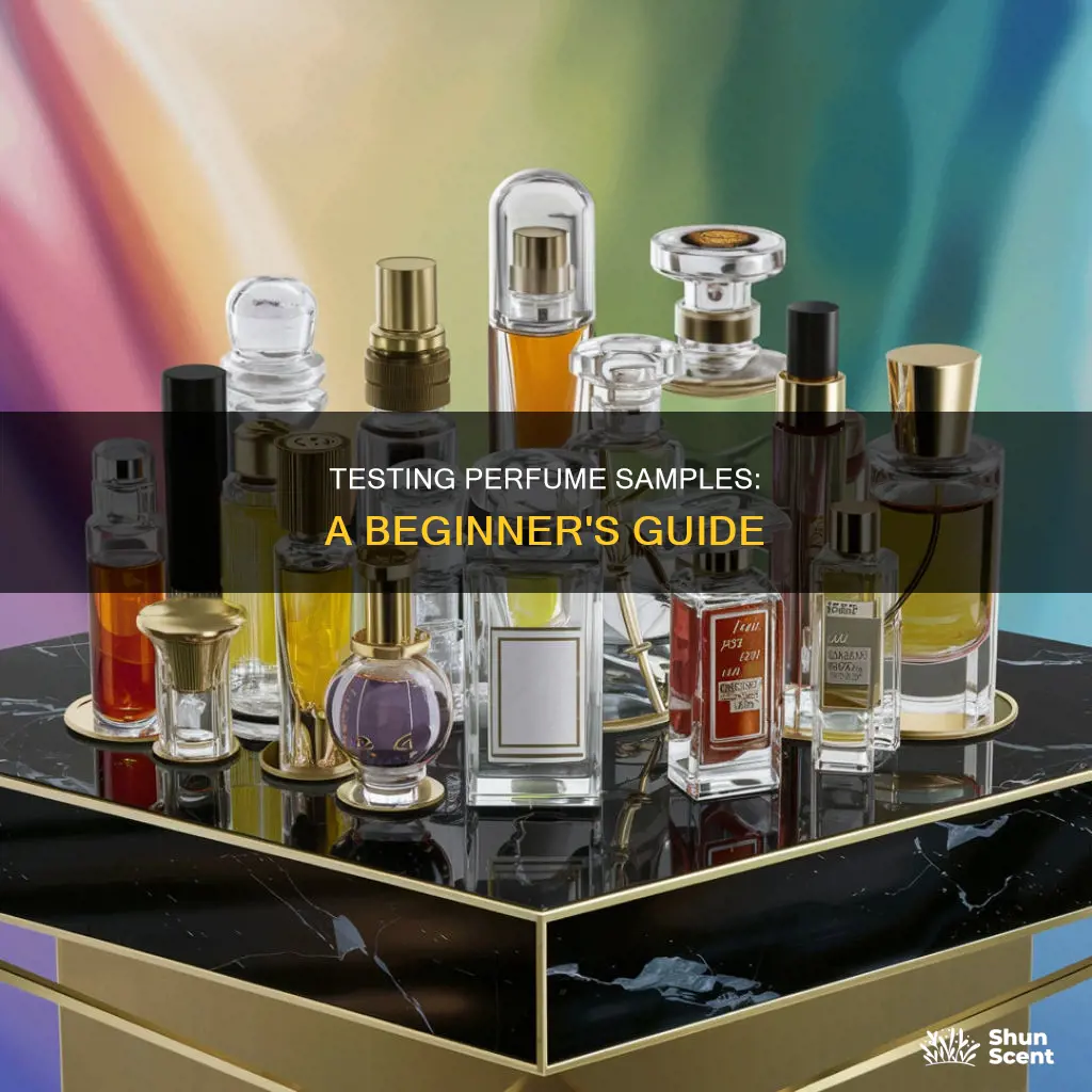 how do you test perfume samples