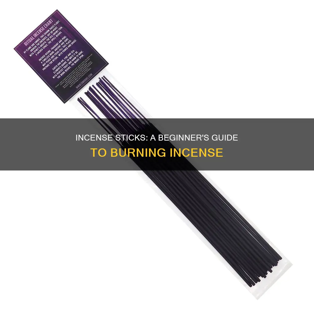 how do you use an incense stick