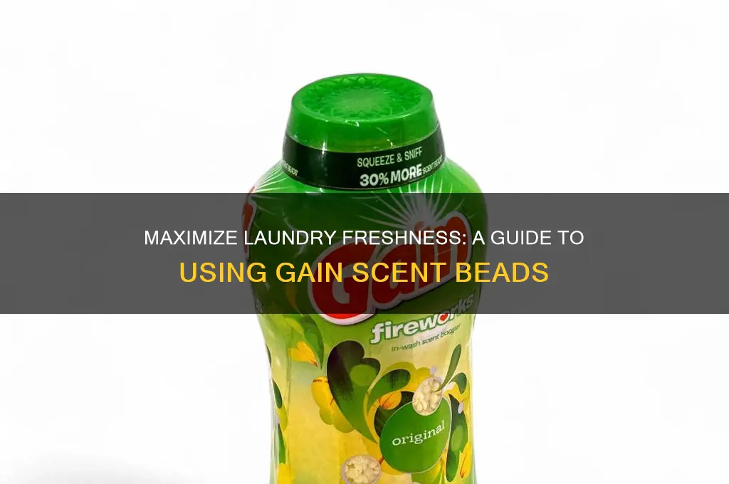how do you use gain scent beads
