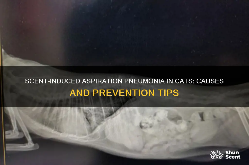 how does a scent cause aspiration pneumonia in cats