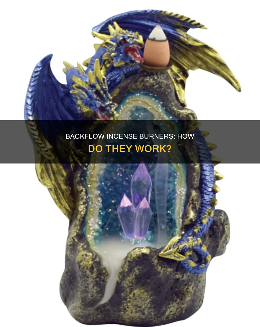 how does backflow incense burner work