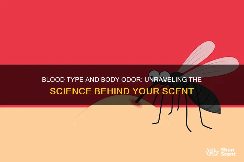 how does blood type affect your scent