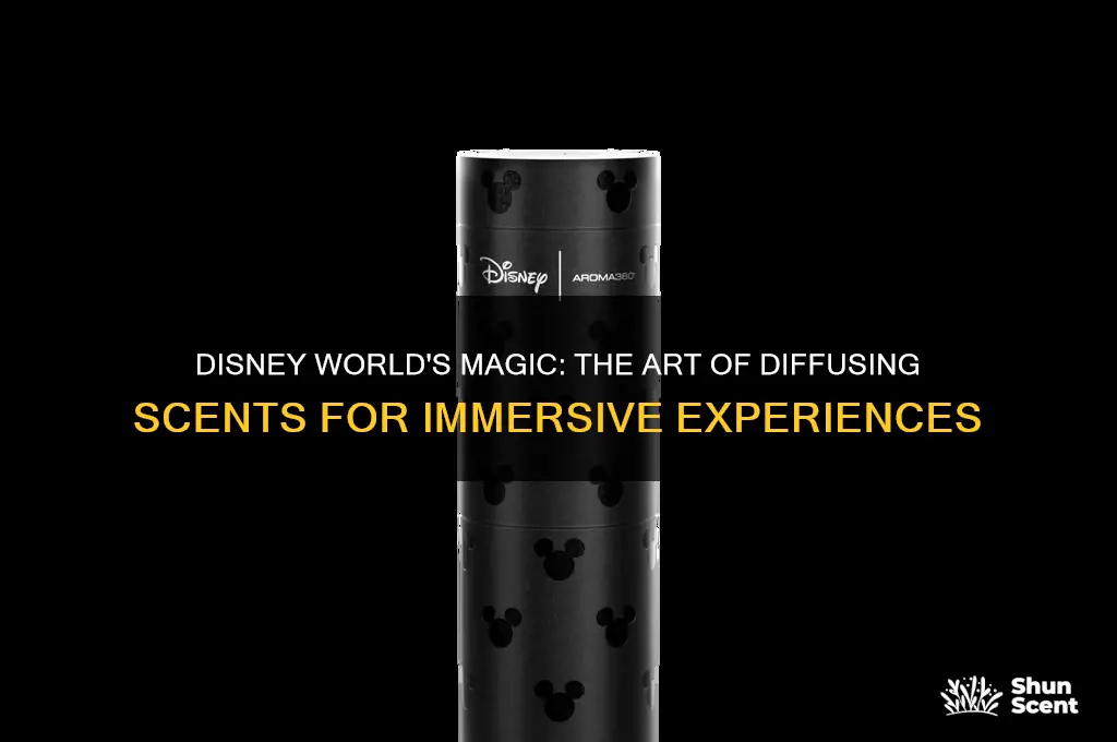how does disney world diffuse scents