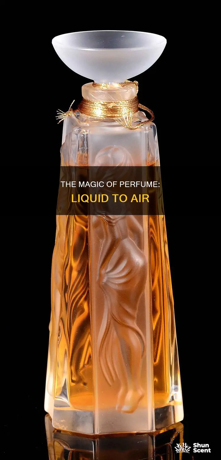 how does liquid perfume turn into a gas