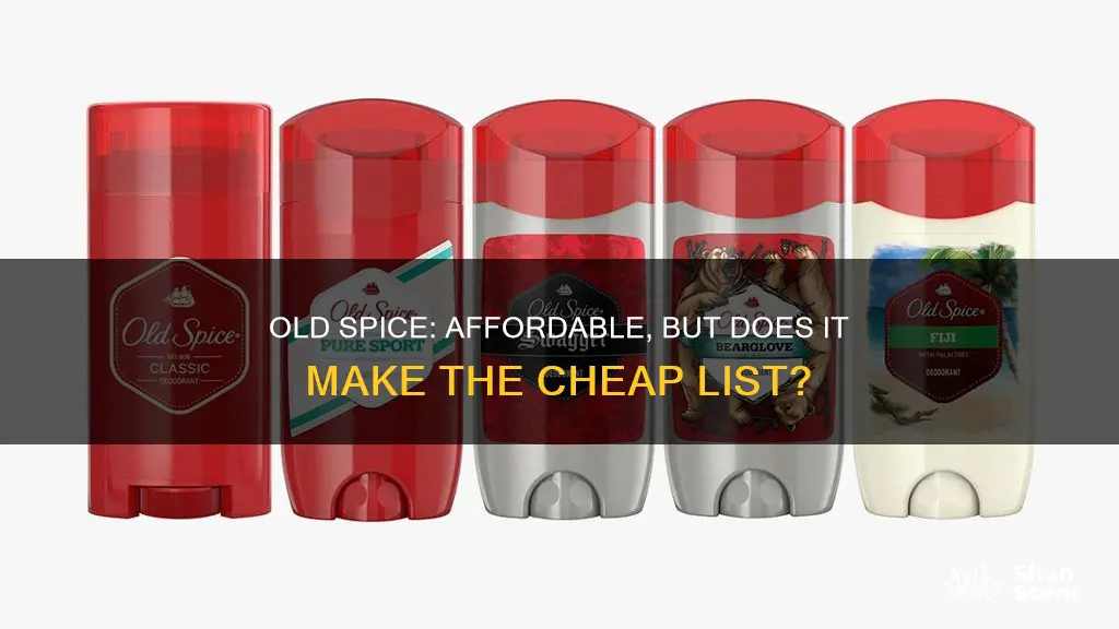 how does old spice rank in cheap mens cologne