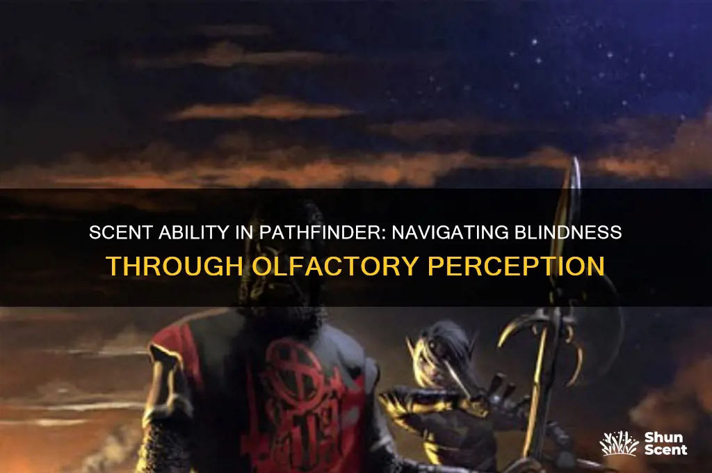 how does scent affect blindness pathfinder