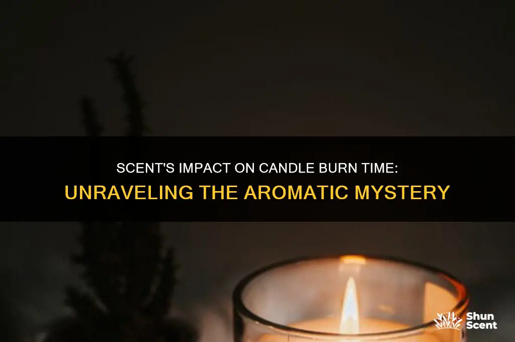 how does scent affect the burn time of a candle