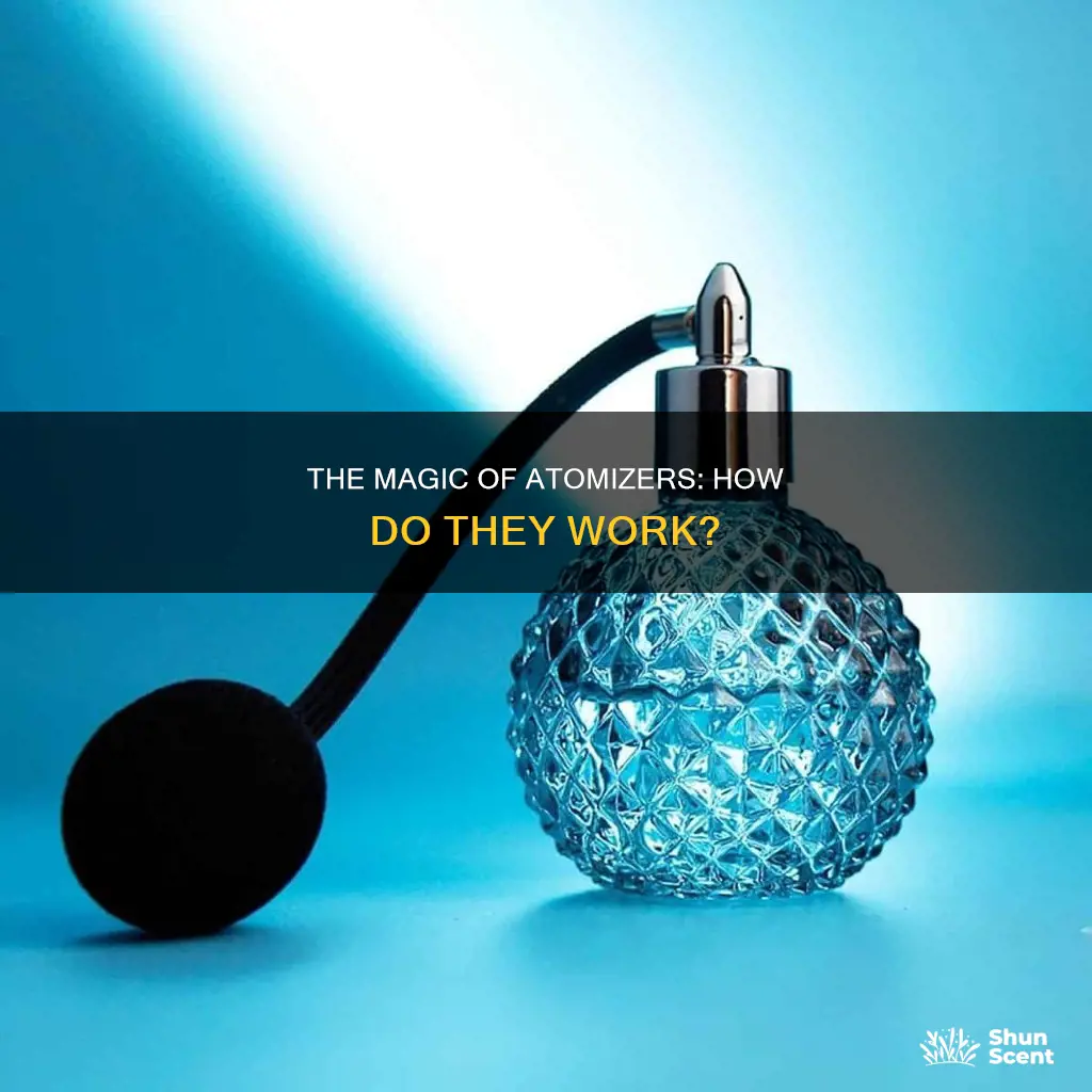 how does the atomizer in perfume bottles work
