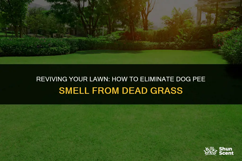 how dog pee smell from your dead grass