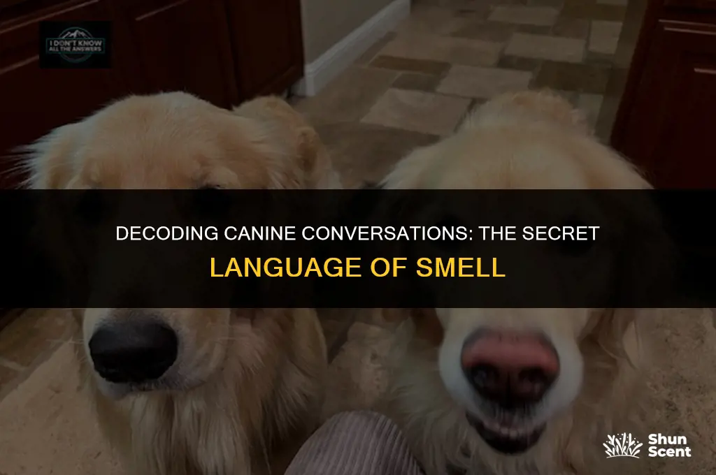 how dogs communicate through smell