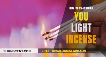 Lighting Incense: Safe Distancing for Optimal Fragrance