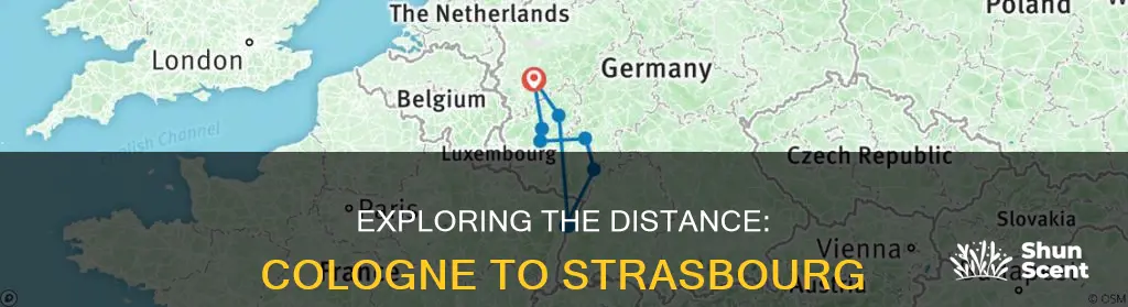 how far from cologne to strasbourg