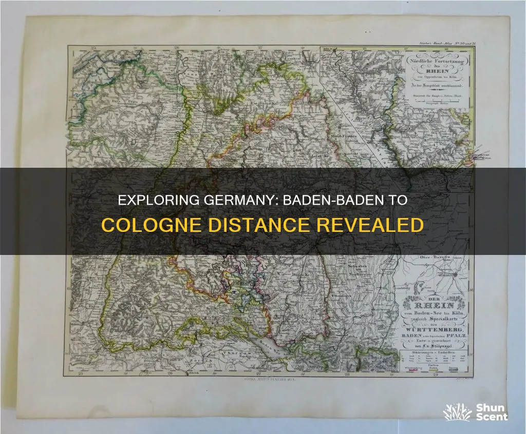 how far is baden baden to cologne