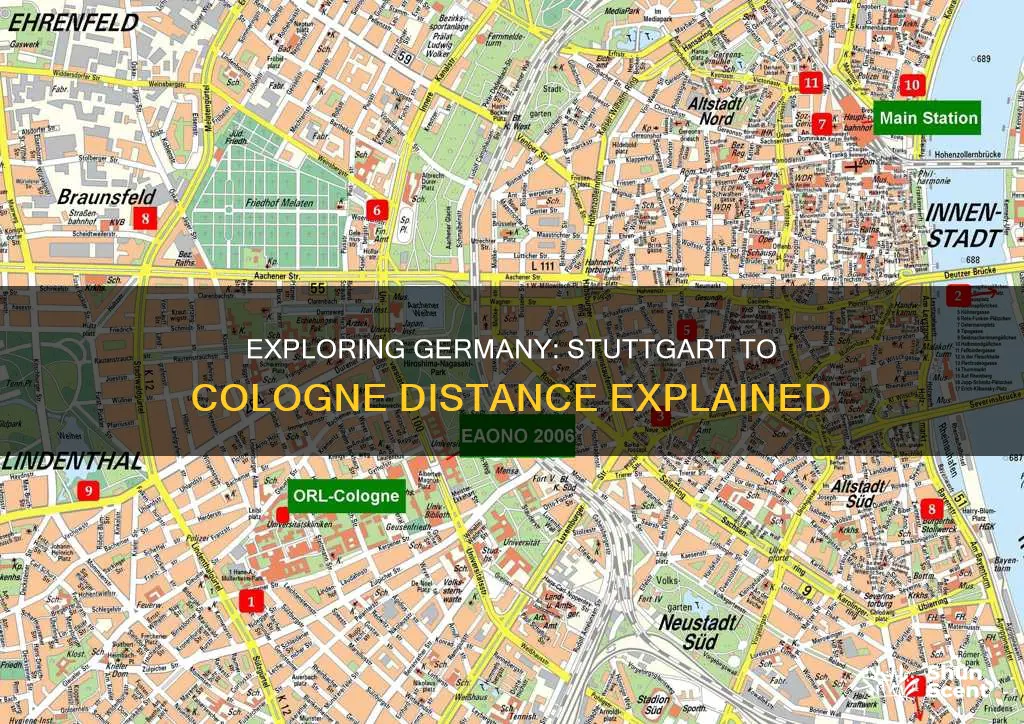 how far is cologne from stuttgart germany