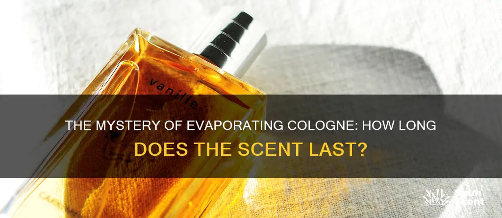 how fast does cologne evaporate