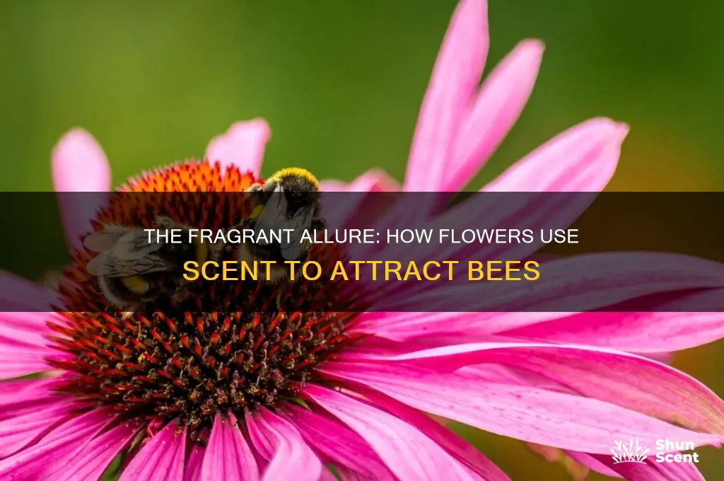 how flowers attract bees with scent