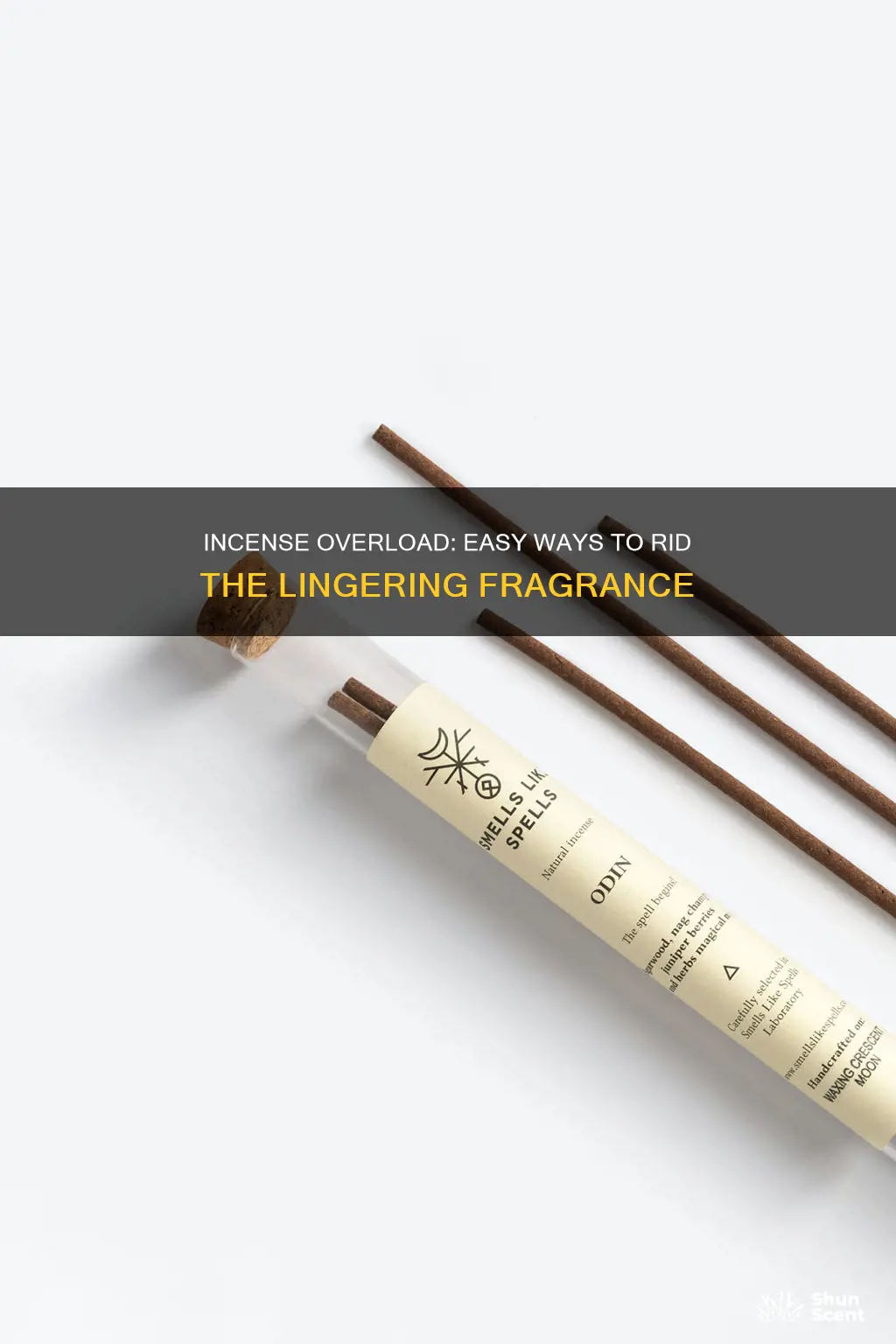 how go you get rid of incense smell