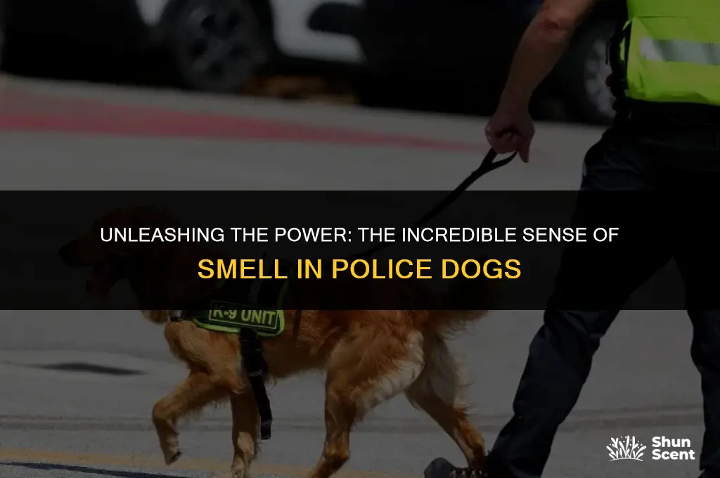 how good can police dogs smell
