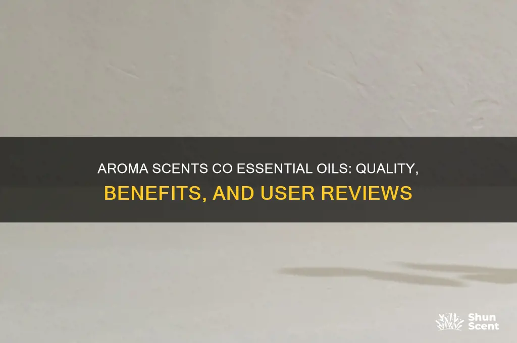how good is aroma scents co essential oil