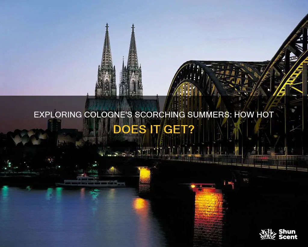 how hot does cologne germany get