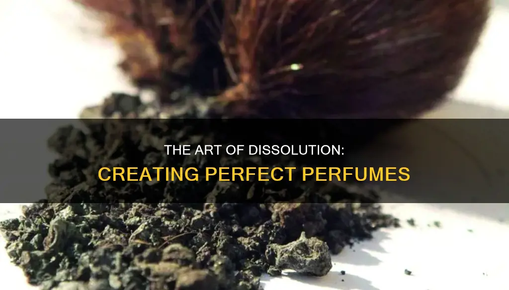 how important is the process of dissolution in making perfume