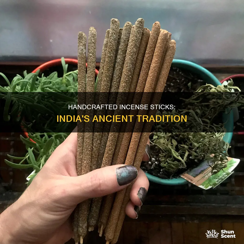 how incense sticks are made in india