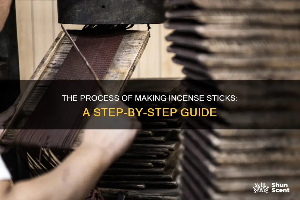 how incense sticks are made