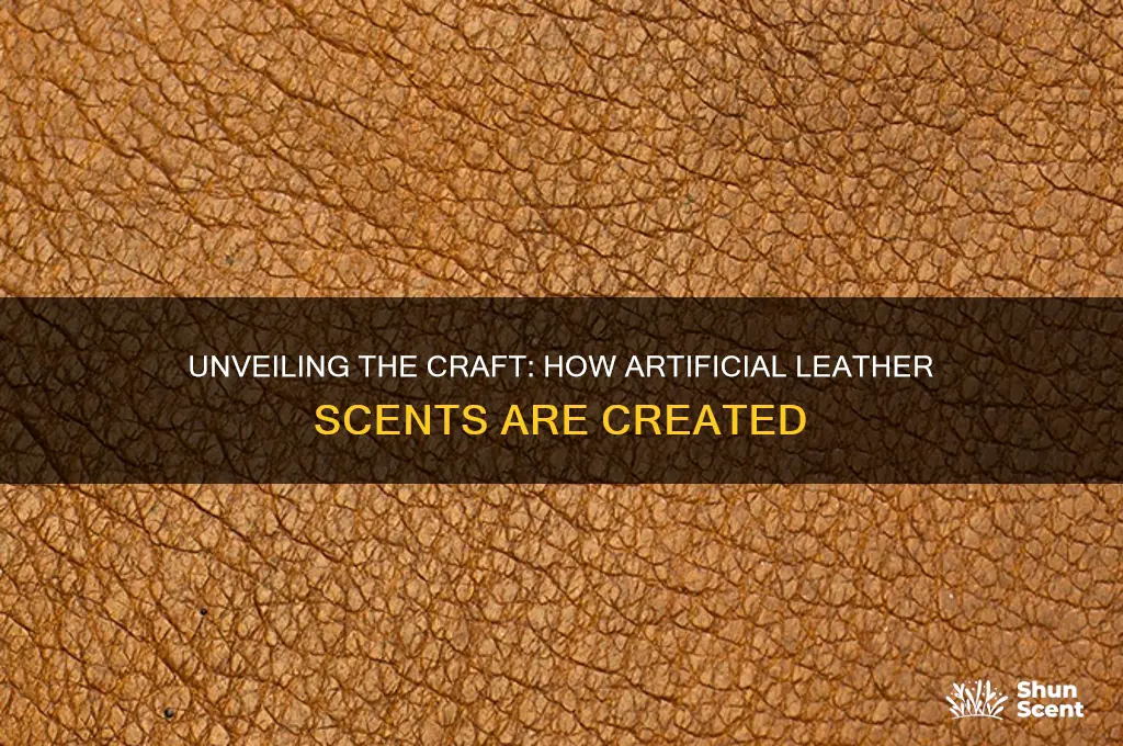 how is artificial leather scent made