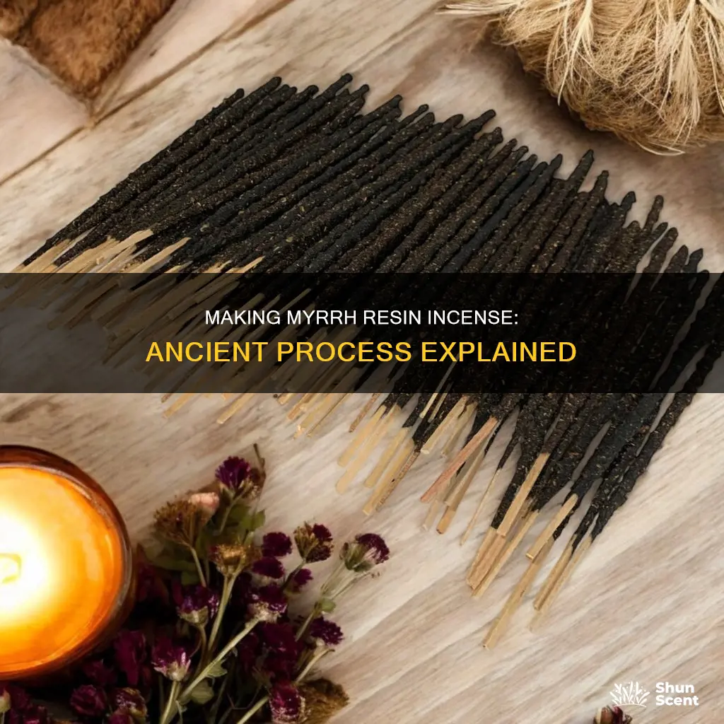 how is myrrh resin incense made