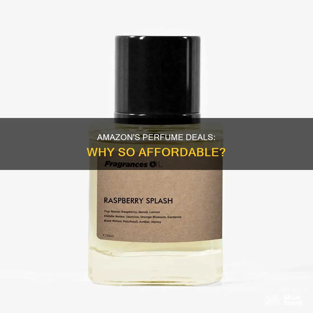 how is perfume cheaper on amazon