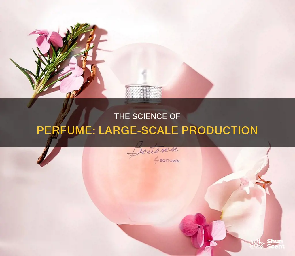 how is perfume made on a large scale