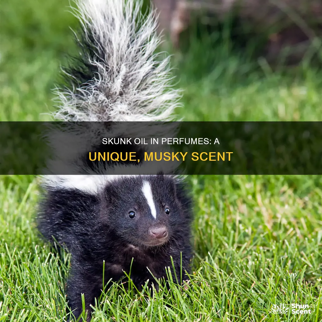how is skunk oil used in perfume