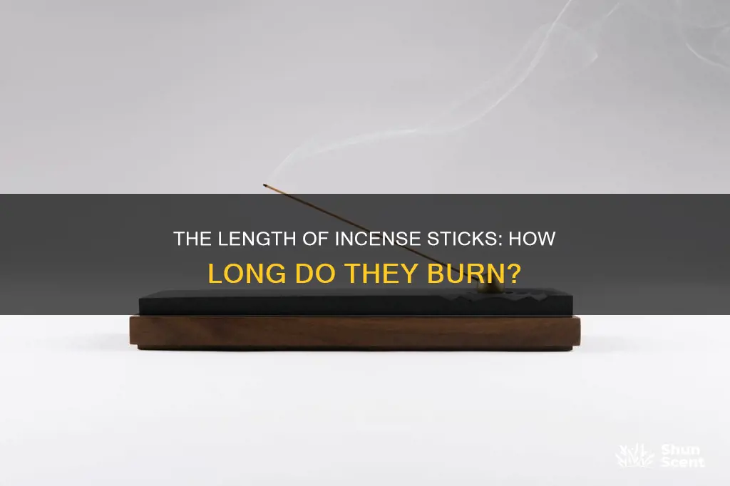 how long are incense sticks